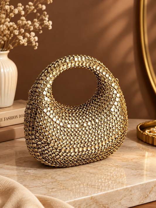 Royal Kundan Clutch - Design 1