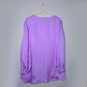 Elegant Lavender Silk Blouse - Perfect for Any Occasion